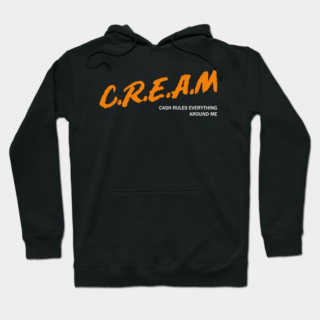 Cream Hoodie by LMW Art